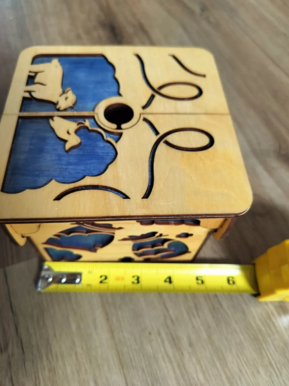 Handcrafted Wooden Wool Story Yarn Box by LemonWood